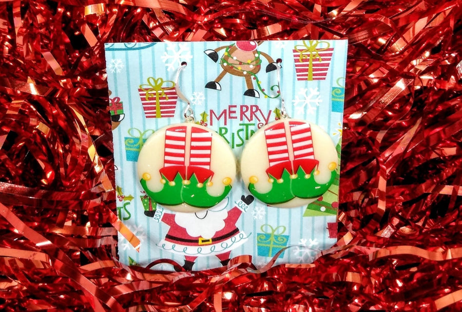 Christmas elf earrings