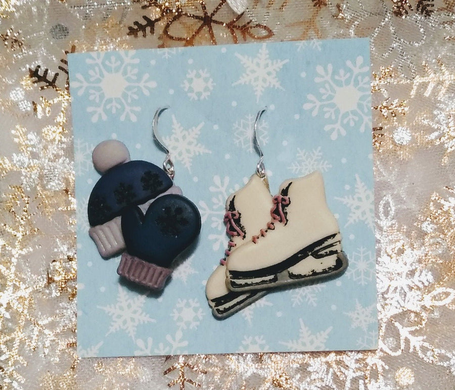 Figure skating earrings