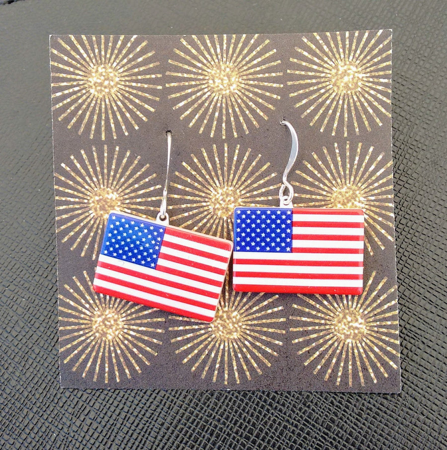 Flag earrings