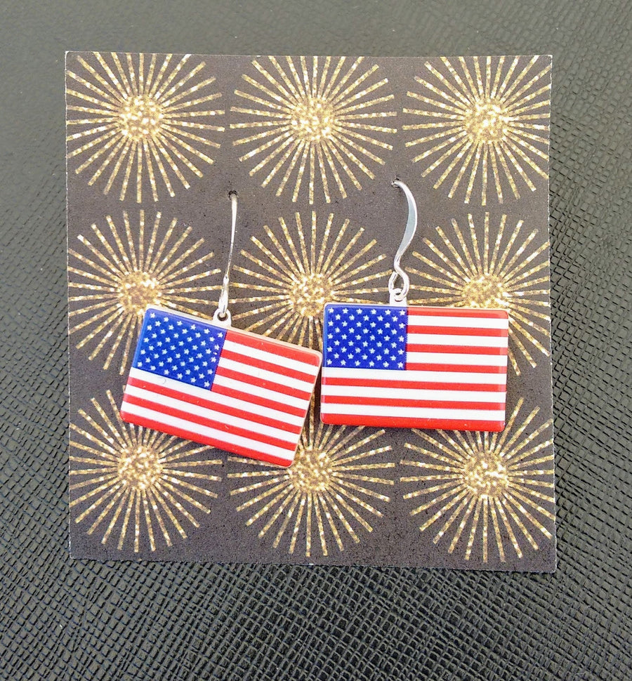 Flag earrings