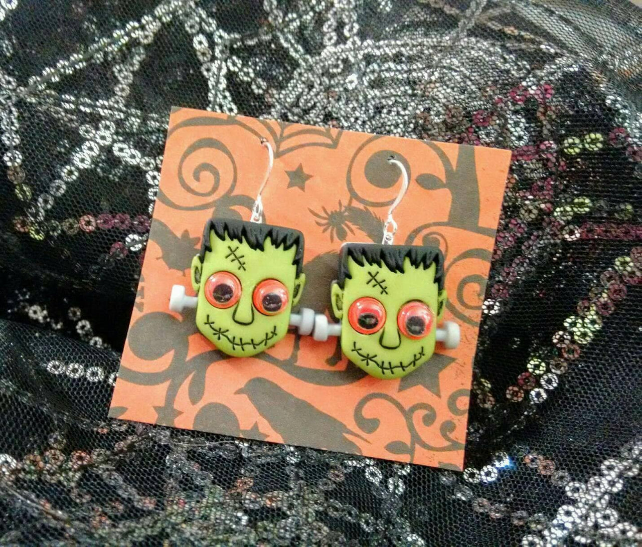 Halloween Frankenstein earrings