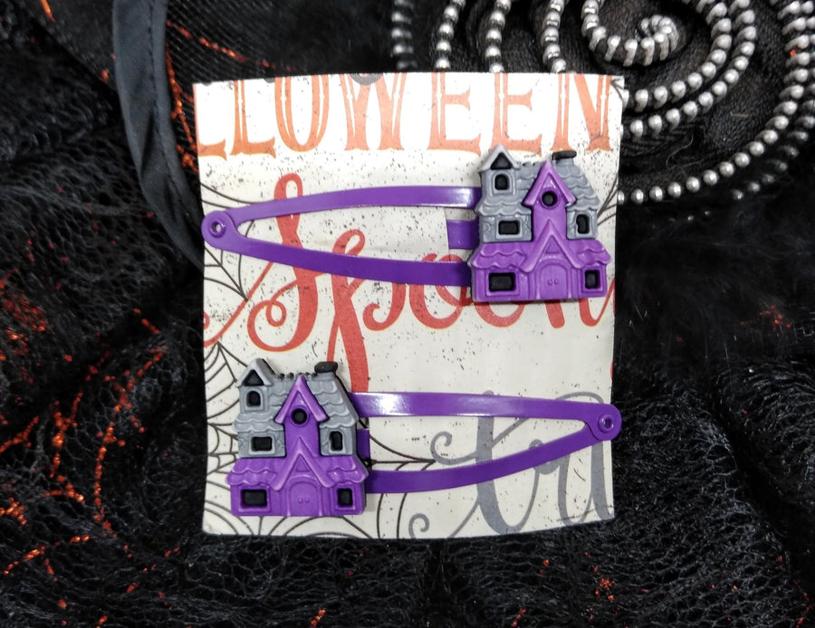 Halloween haunted house snap clip
