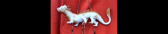 Handcrafted good luck dragon stained glass wind chime garden ornament