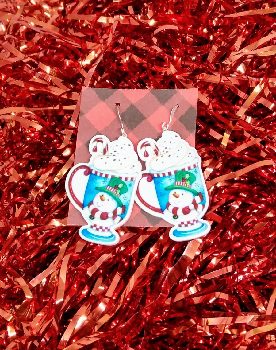 Hot chocolate earrings