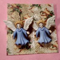 Thumbnail for Angel earrings, Christmas angels, Christmas earrings, angel jewelry, religious earrings, angel costume, nativity angel, angel gifts, teacher