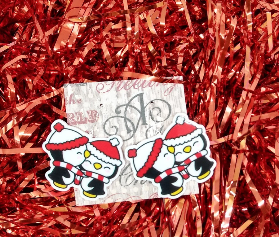 Penguin earrings