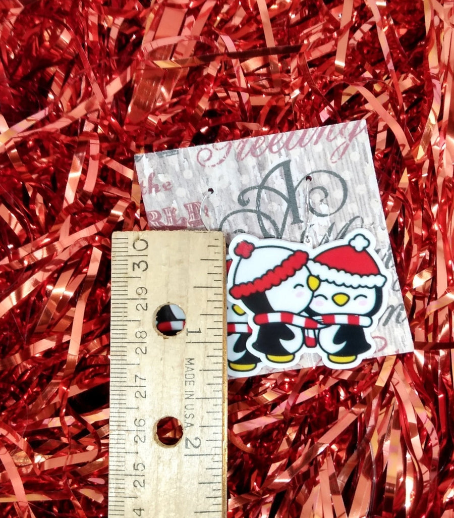 Penguin earrings