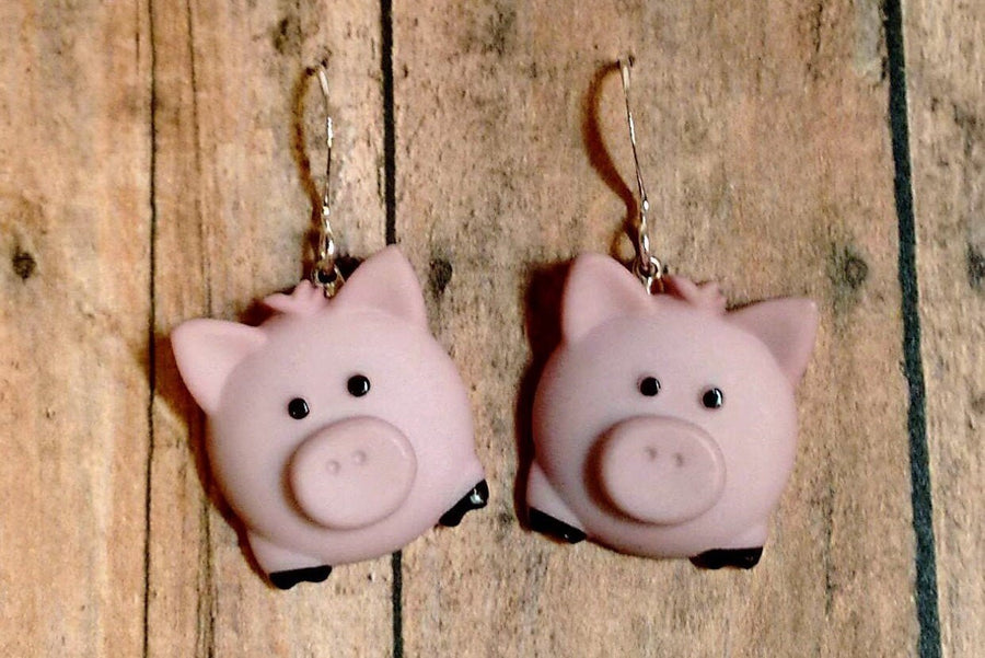 Pig earrings