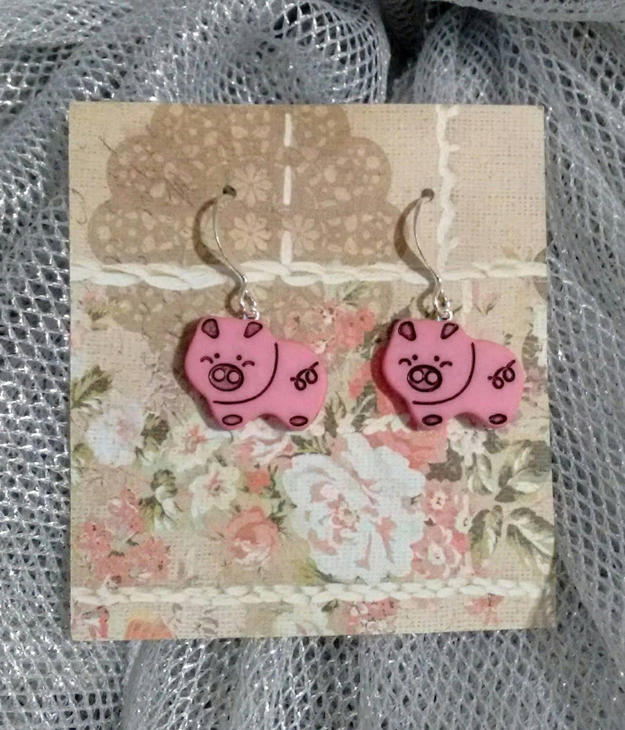 Pig earrings