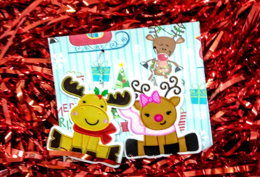 Reindeer earrings