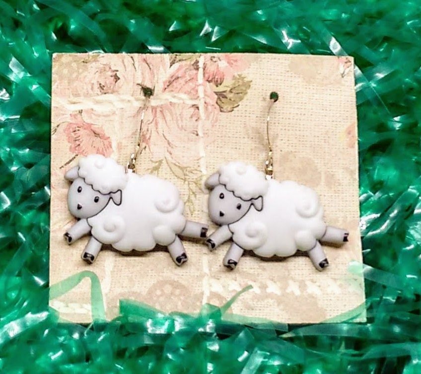 Sheep earrings