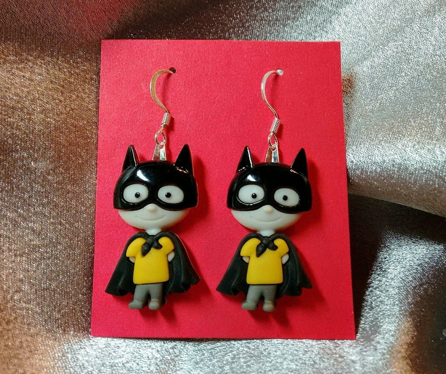 Super hero earrings