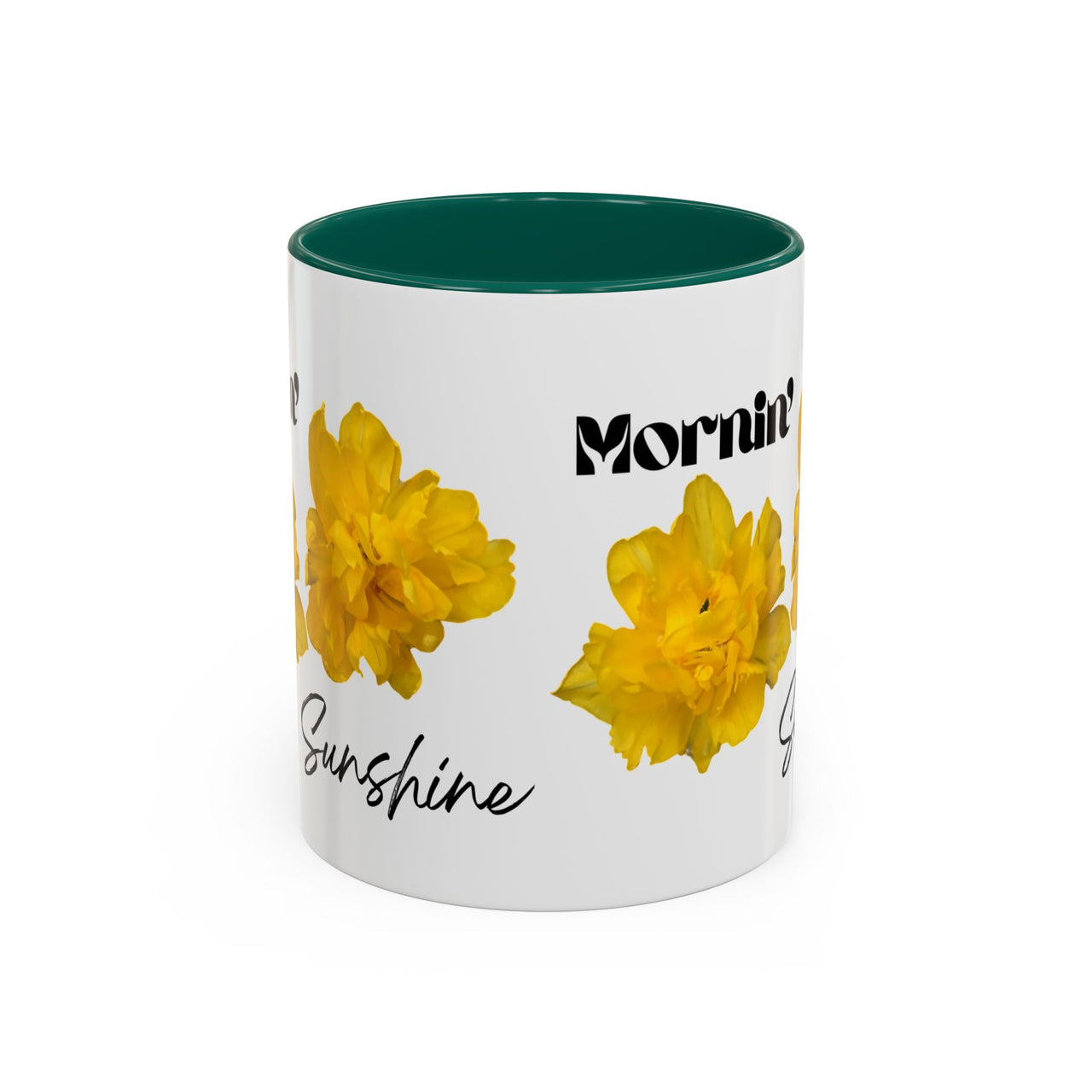 Floral Coffee Mug - Mornin' Sunshine Yellow Tulips