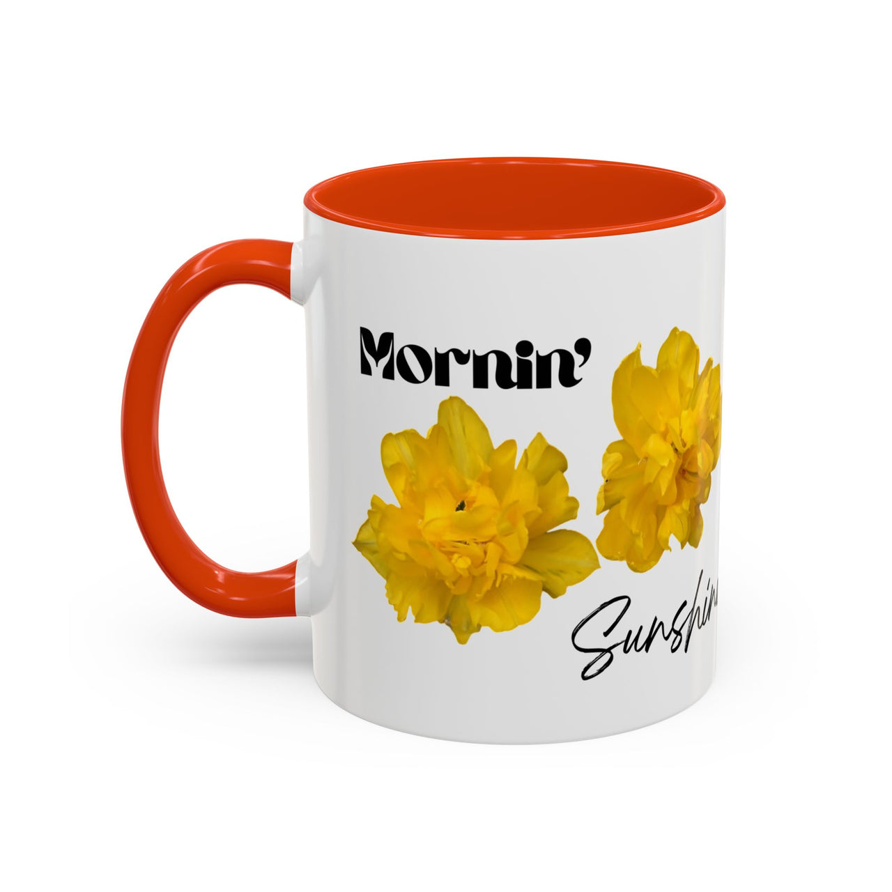 Floral Coffee Mug - Mornin' Sunshine Yellow Tulips