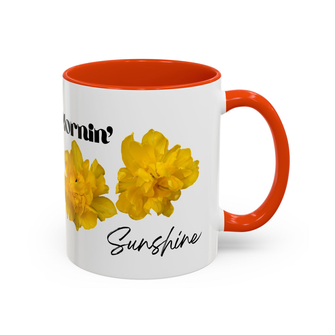 Floral Coffee Mug - Mornin' Sunshine Yellow Tulips