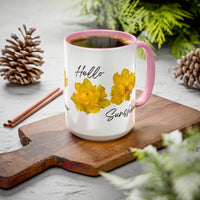 Thumbnail for Floral Coffee Mug - Mornin' Sunshine Yellow Tulips