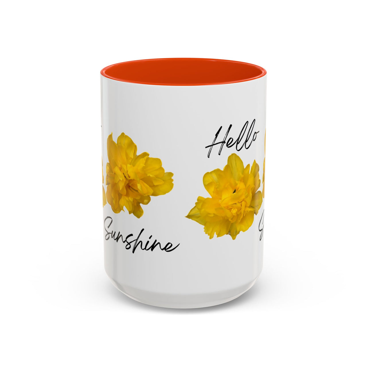 Floral Coffee Mug - Hello Sunshine Yellow Tulips Coffee Cup