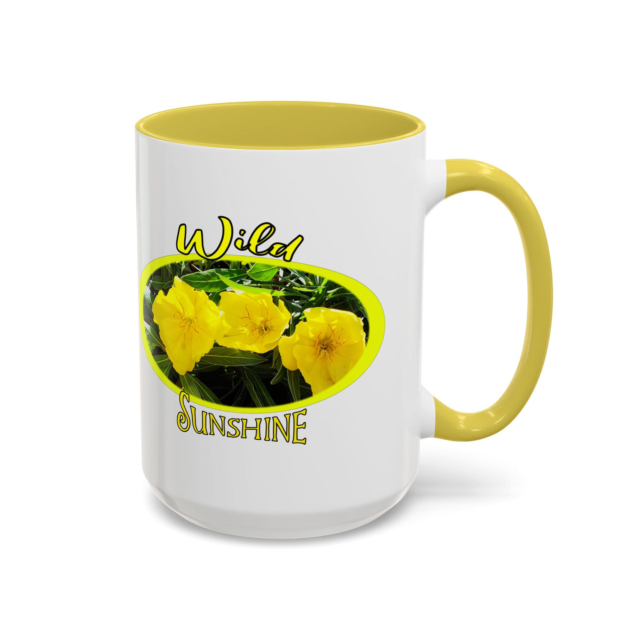 Floral Coffee Mugs – Brighten Your Day with the Yellow Primrose, Perfect for Coffee Lovers, Gifts, Home Decor, and Celebrations