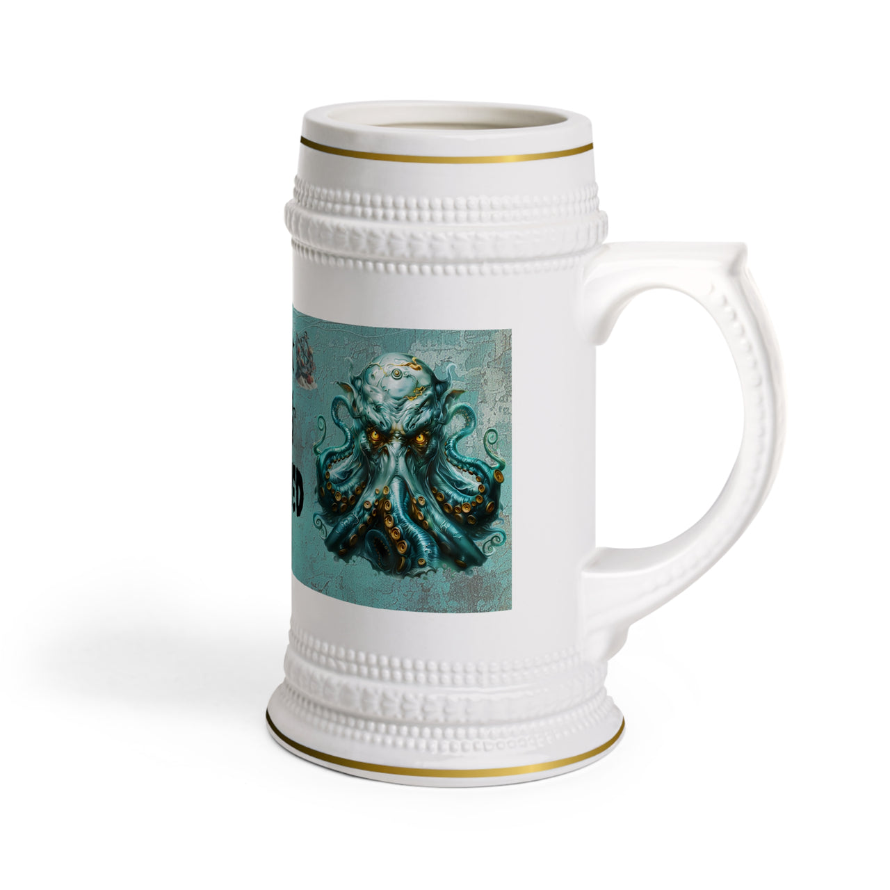 Cthulhu Inspired Beer Stein Mug | Unique Gift for Beer Lovers, Nautical Decor, Halloween Party, Barware
