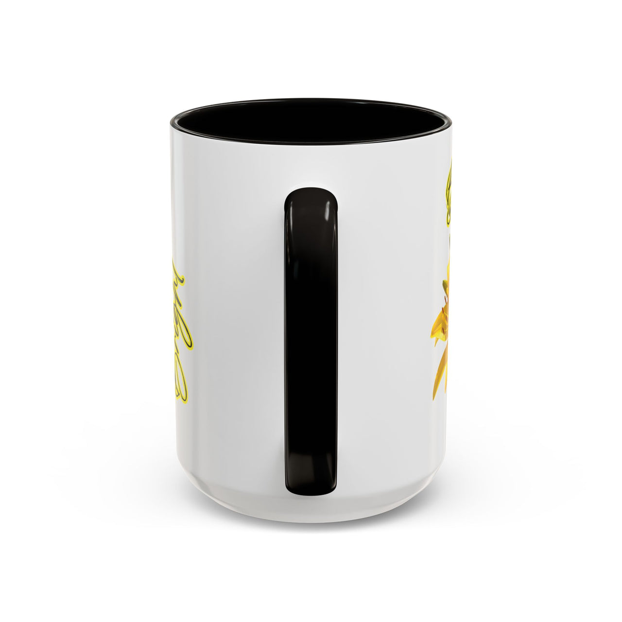 Floral Coffee Mug - "Bloom Bright" Yellow Lilies Coffee Cup