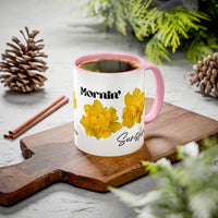 Thumbnail for Floral Coffee Mug - Mornin' Sunshine Yellow Tulips
