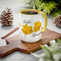 Thumbnail for Floral Coffee Mug - Mornin' Sunshine Yellow Tulips