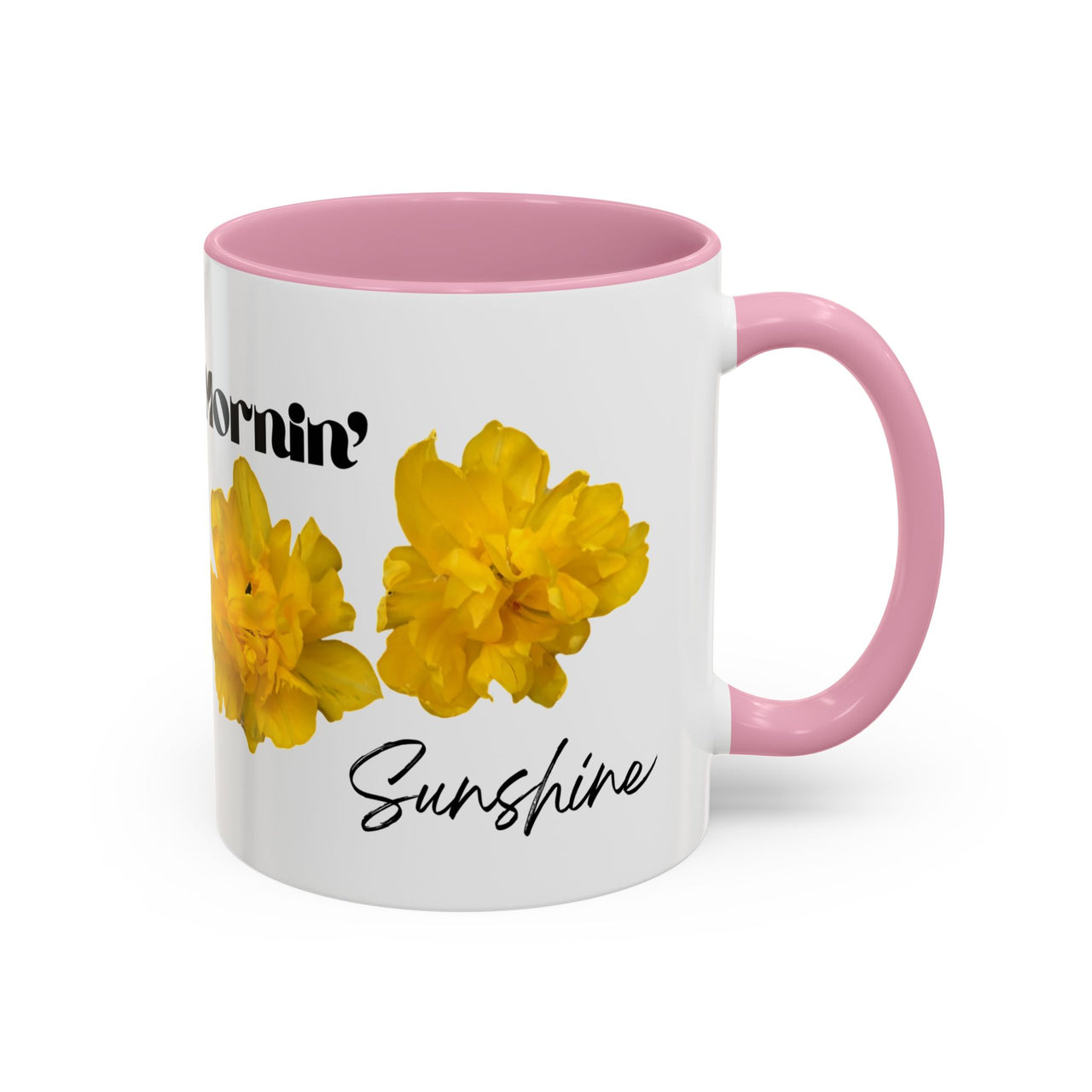 Floral Coffee Mug - Mornin' Sunshine Yellow Tulips