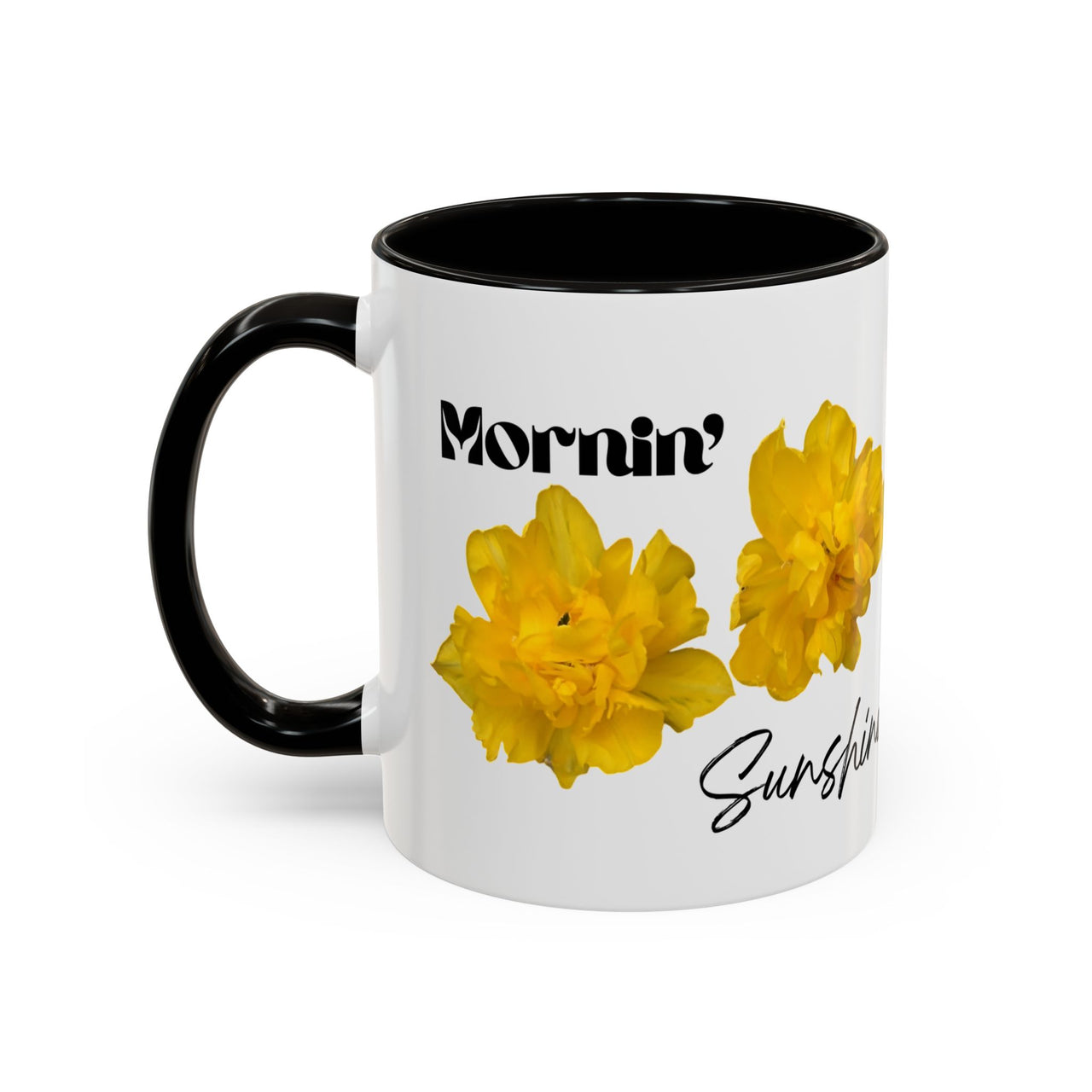 Floral Coffee Mug - Mornin' Sunshine Yellow Tulips