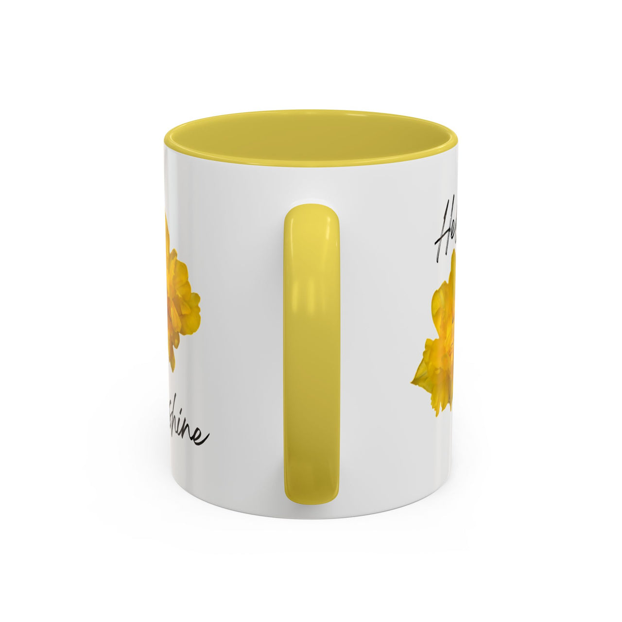 Floral Coffee Mug - Hello Sunshine Yellow Tulips Coffee Cup