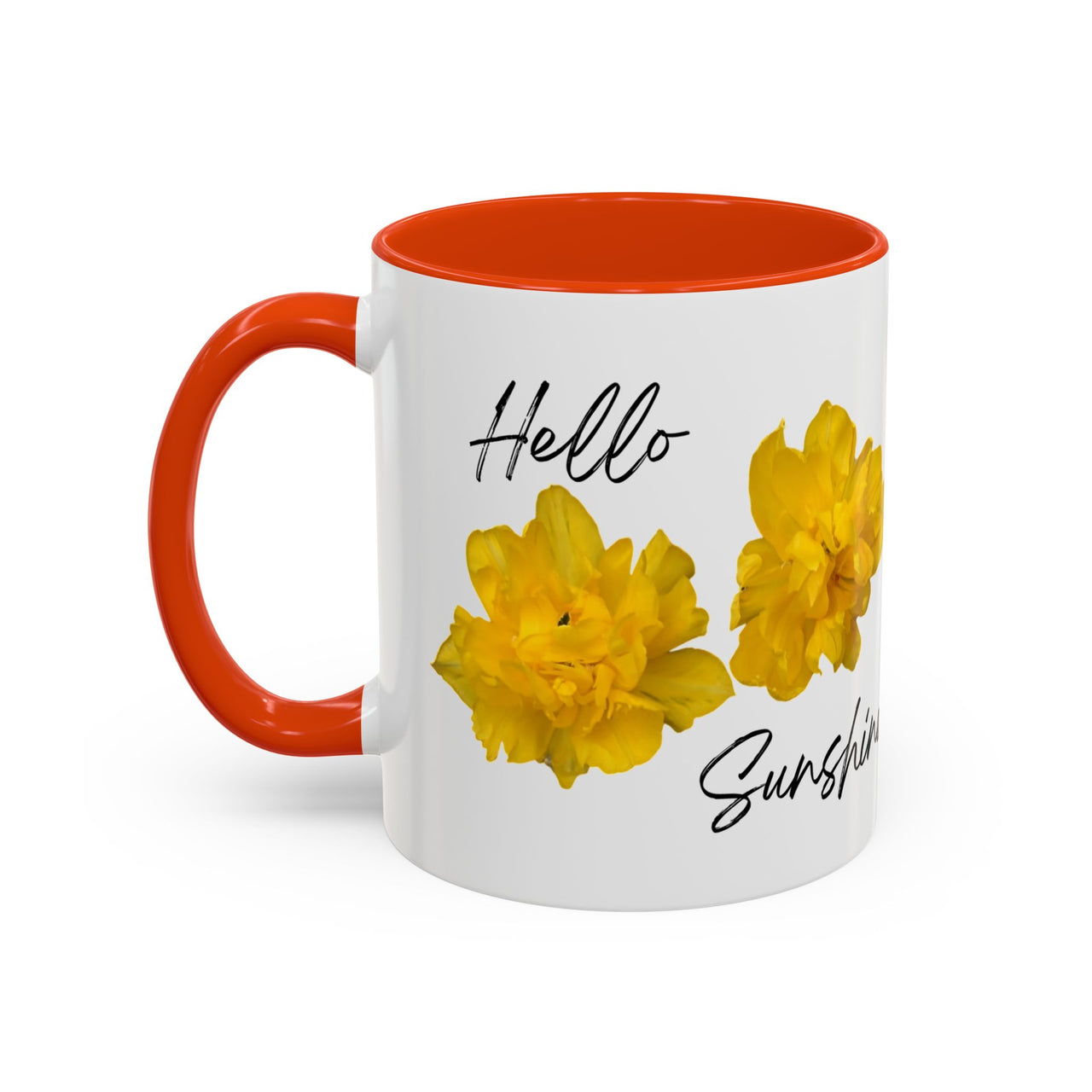 Floral Coffee Mug - Hello Sunshine Yellow Tulips Coffee Cup