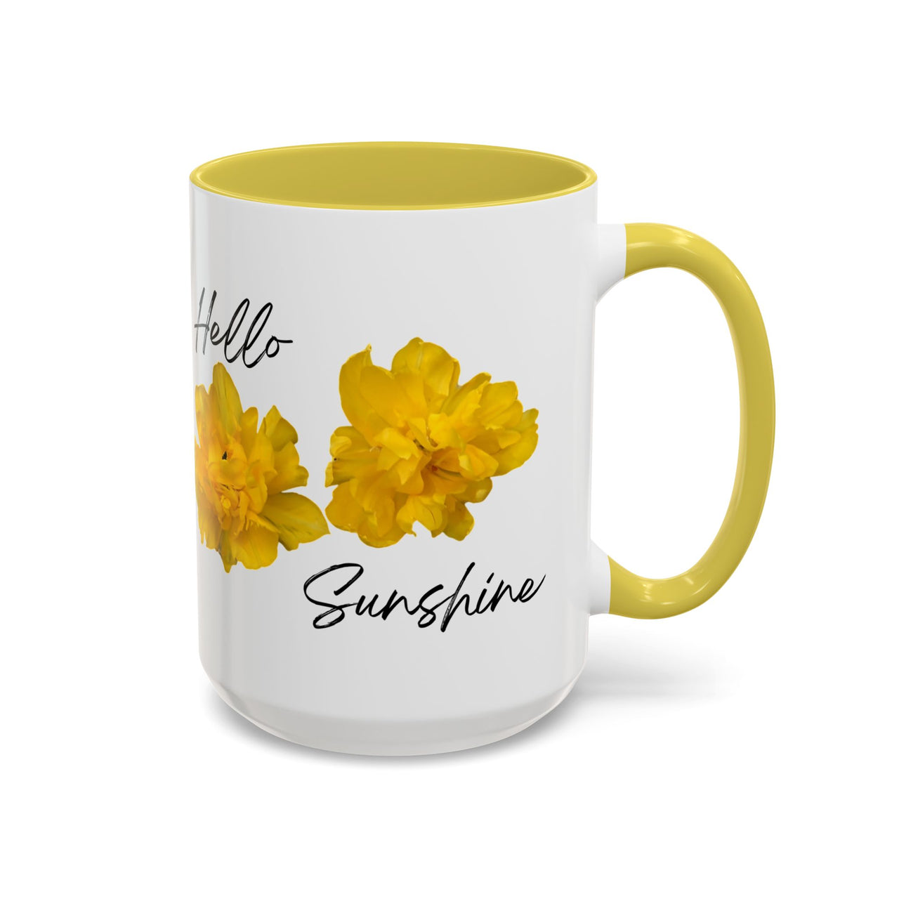 Floral Coffee Mug - Mornin' Sunshine Yellow Tulips