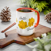 Thumbnail for Floral Coffee Mug - Mornin' Sunshine Yellow Tulips
