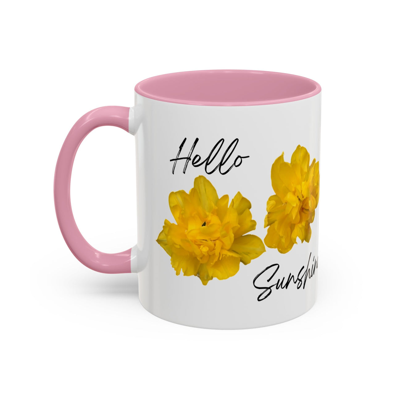 Floral Coffee Mug - Hello Sunshine Yellow Tulips Coffee Cup