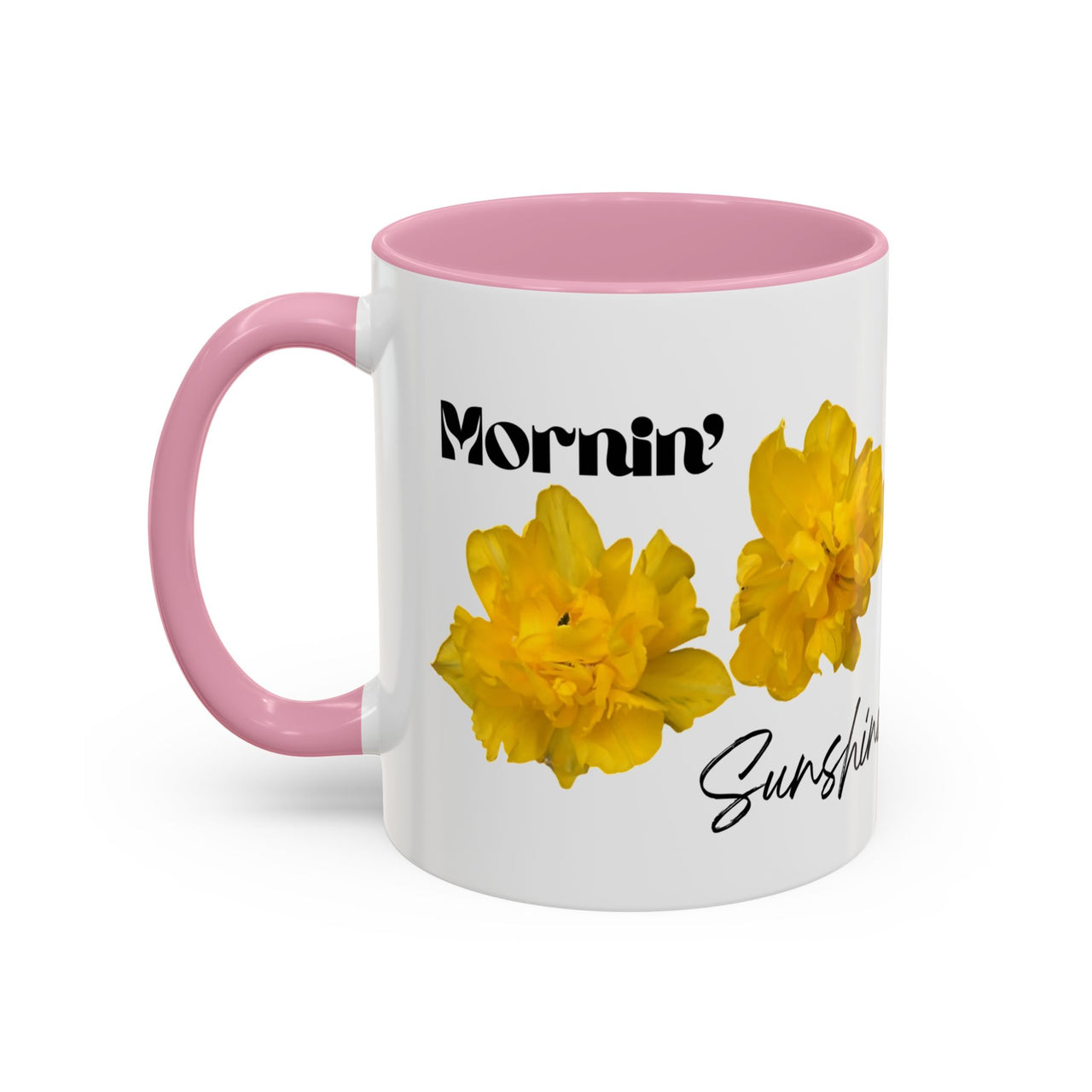 Floral Coffee Mug - Mornin' Sunshine Yellow Tulips