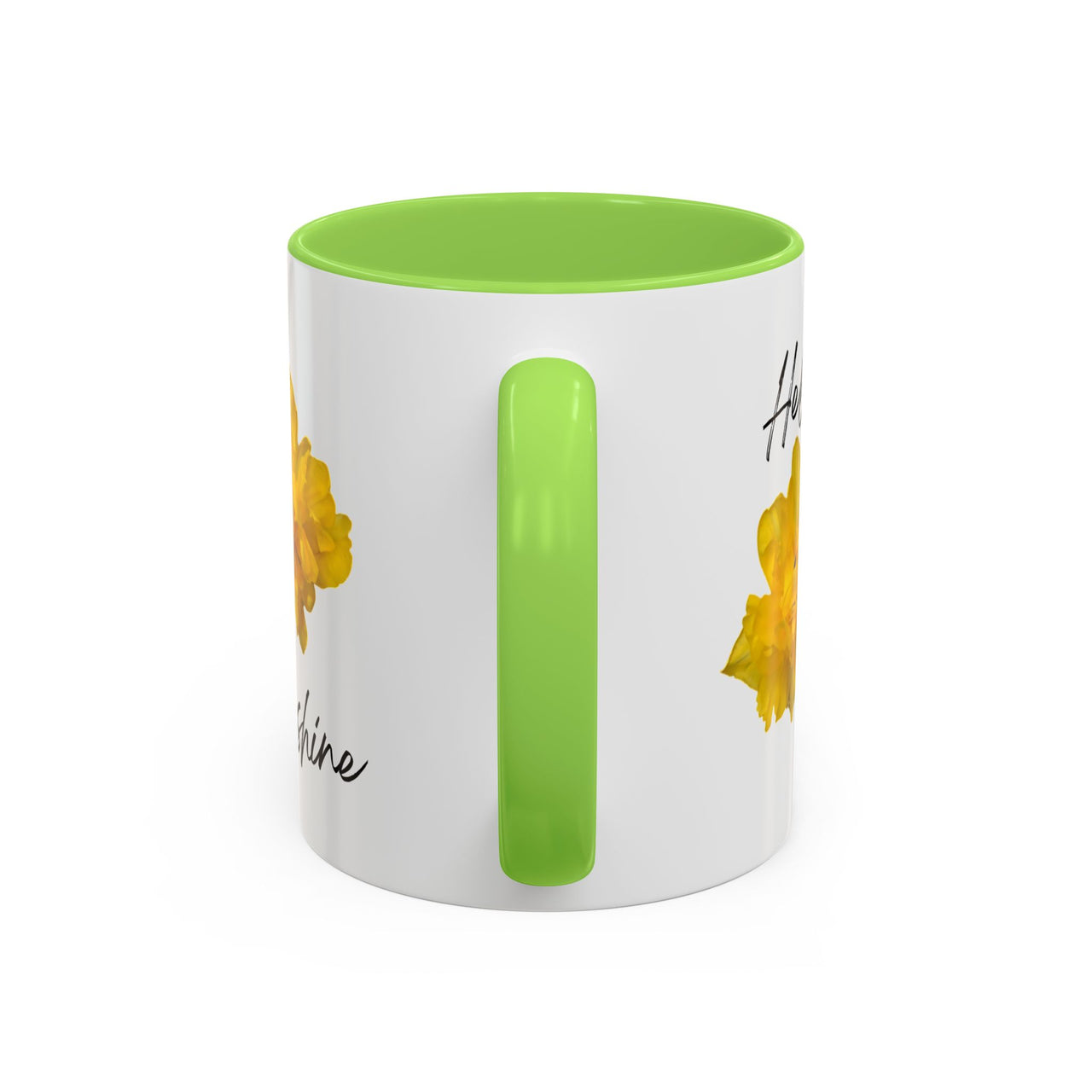 Floral Coffee Mug - Hello Sunshine Yellow Tulips Coffee Cup