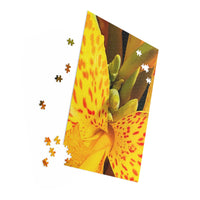 Thumbnail for Beautiful Yellow Canna Flower Puzzle - 252, 500-Piece -  Gift for Nature Lovers, Family Fun - Brockus Creations 