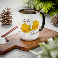 Thumbnail for Floral Coffee Mug - Mornin' Sunshine Yellow Tulips