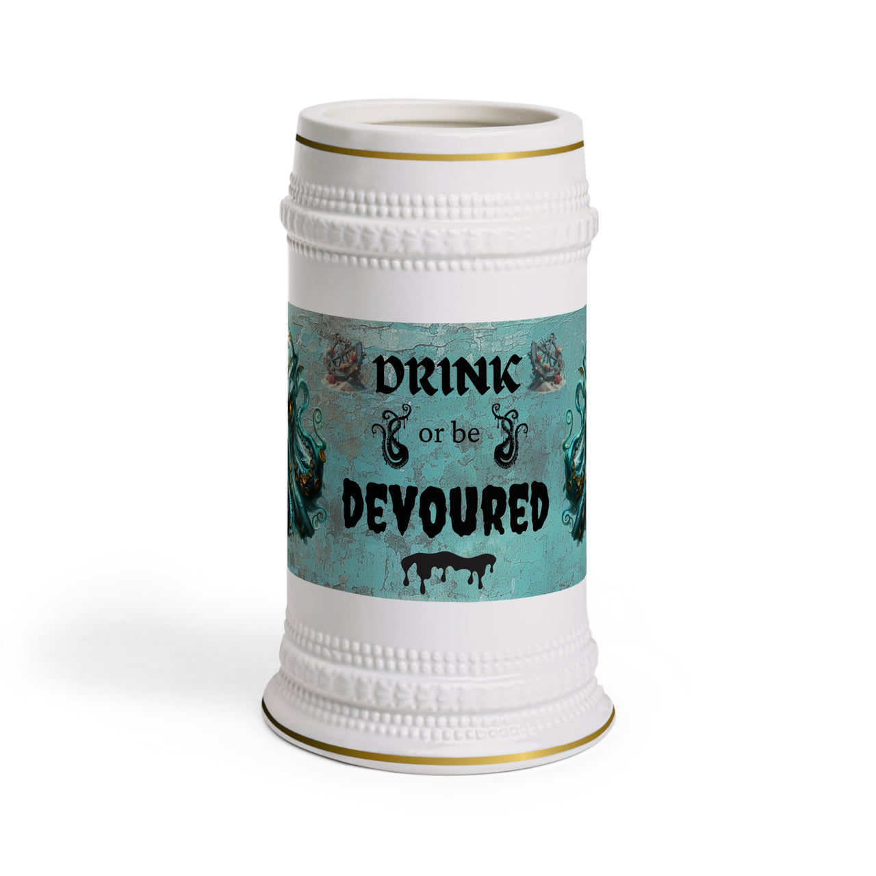 Cthulhu Inspired Beer Stein Mug | Unique Gift for Beer Lovers, Nautical Decor, Halloween Party, Barware