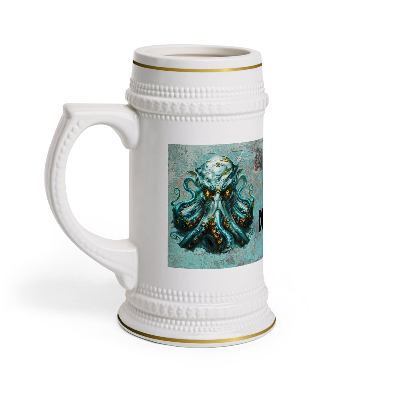Cthulhu Inspired Beer Stein Mug | Unique Gift for Beer Lovers, Nautical Decor, Halloween Party, Barware