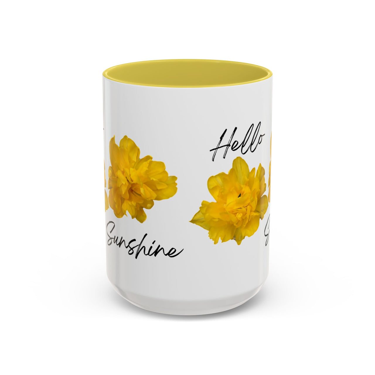 Floral Coffee Mug - Mornin' Sunshine Yellow Tulips