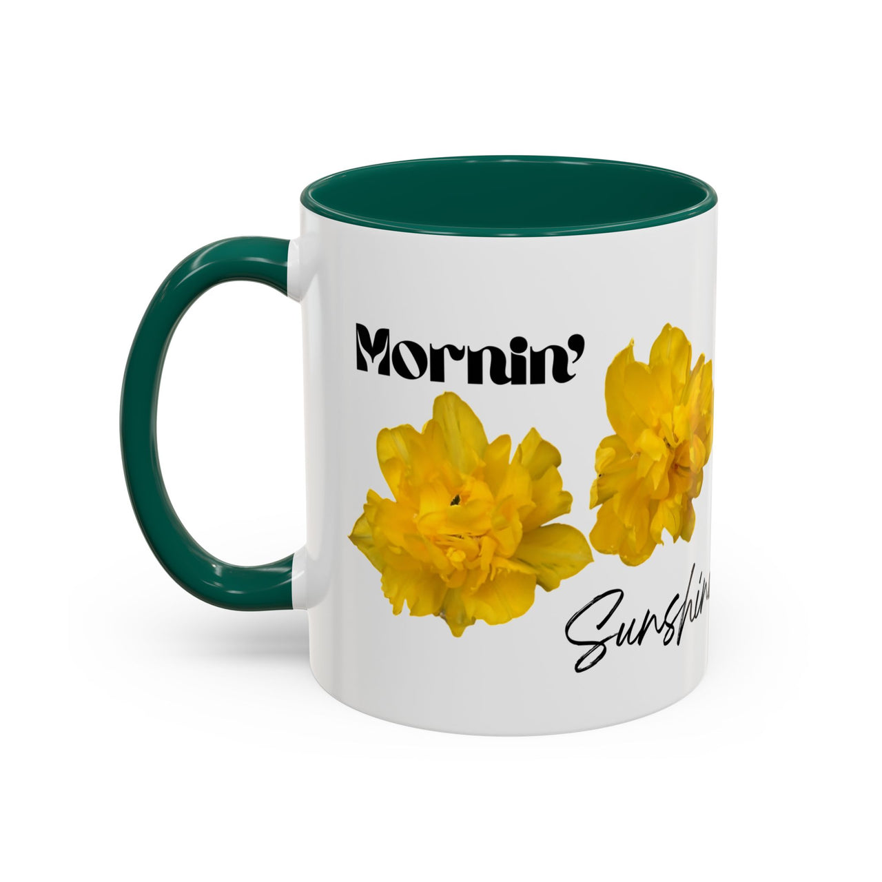 Floral Coffee Mug - Mornin' Sunshine Yellow Tulips