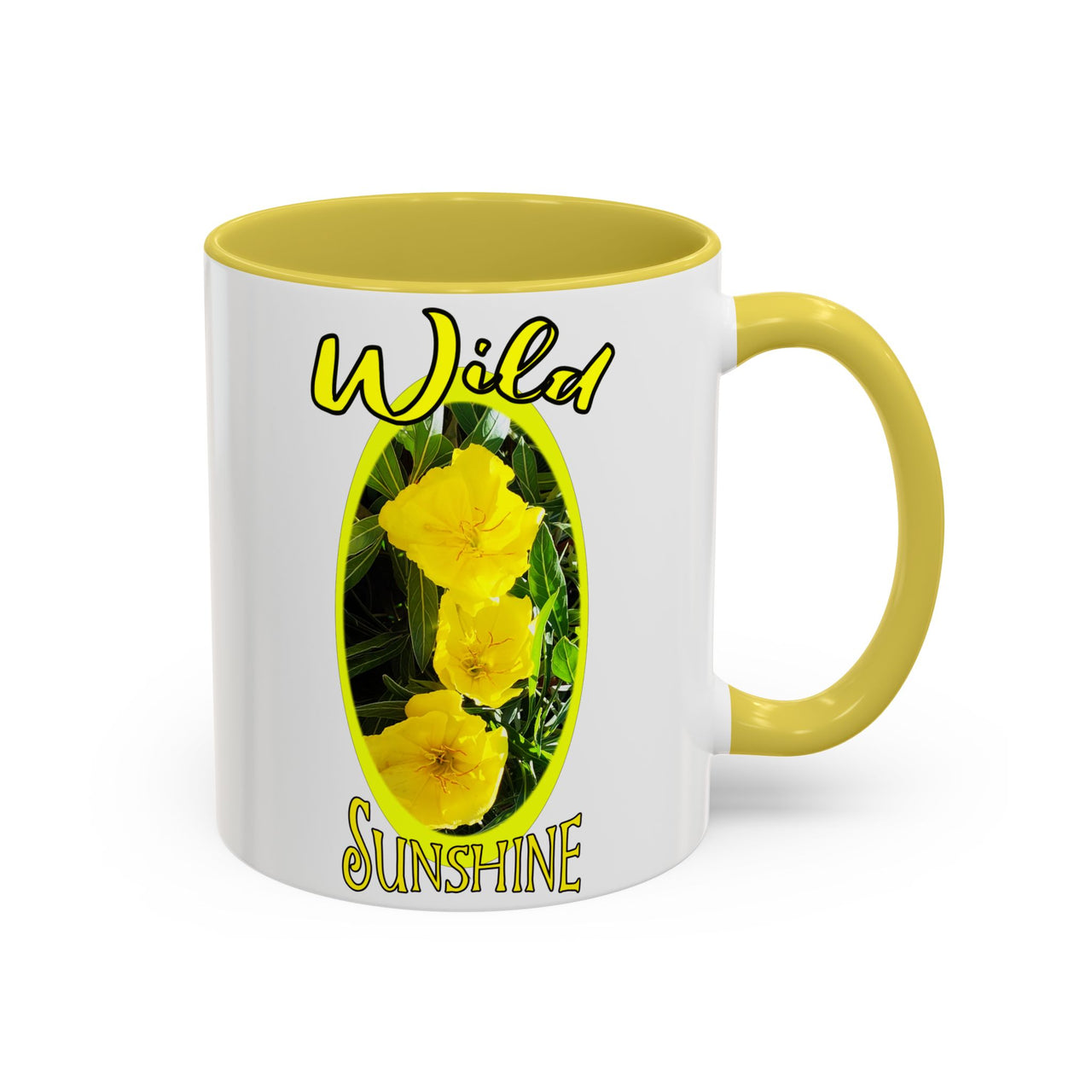Floral Coffee Mugs – Yellow Primrose Coffee Cup, Perfect for Coffee Lovers, Gifts, Home Decor, and Celebrations