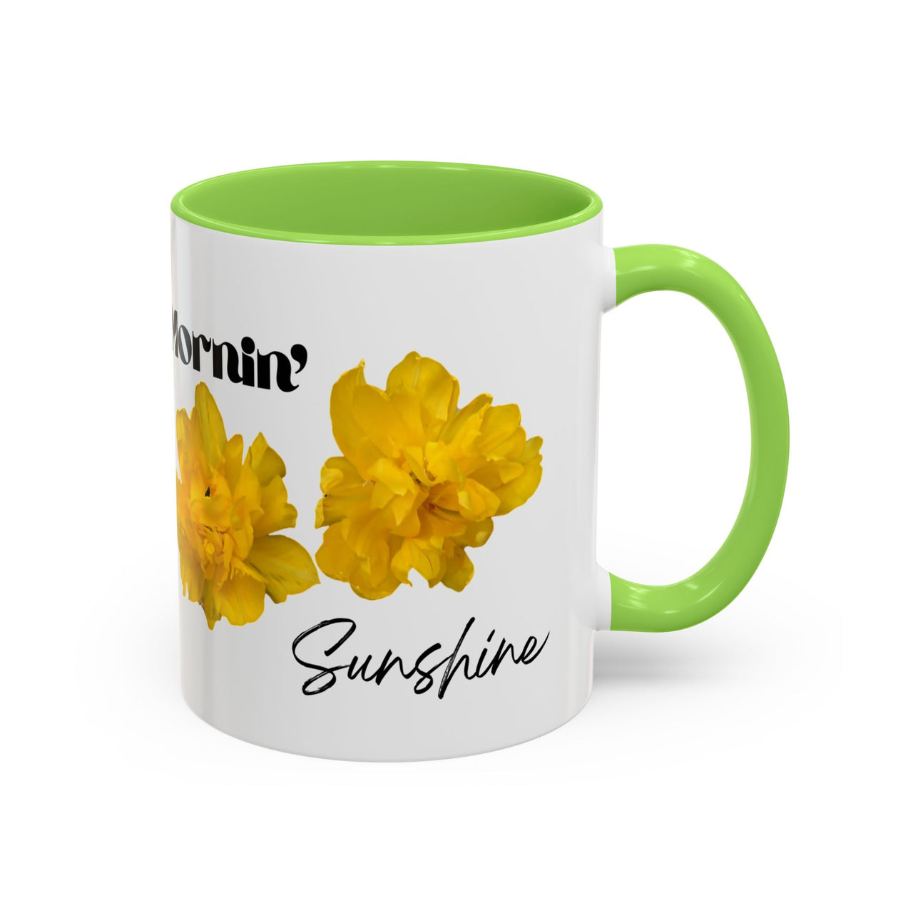 Floral Coffee Mug - Mornin' Sunshine Yellow Tulips
