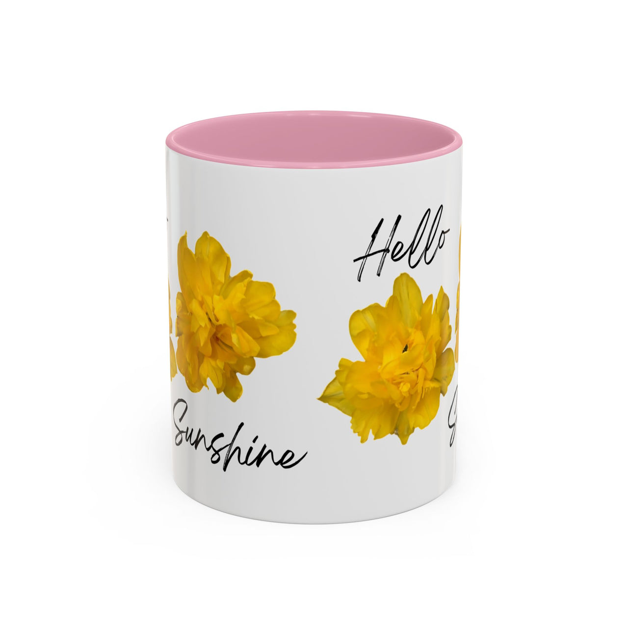 Floral Coffee Mug - Hello Sunshine Yellow Tulips Coffee Cup