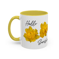 Thumbnail for Floral Coffee Mug - Hello Sunshine Yellow Tulips Coffee Cup