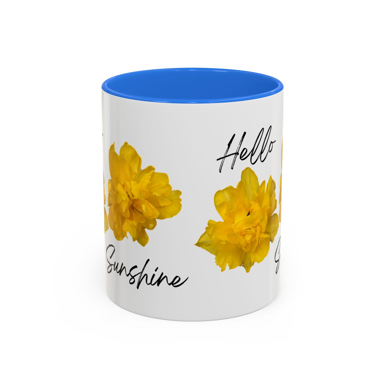 Floral Coffee Mug - Hello Sunshine Yellow Tulips Coffee Cup