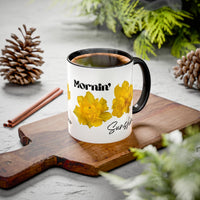 Thumbnail for Floral Coffee Mug - Mornin' Sunshine Yellow Tulips