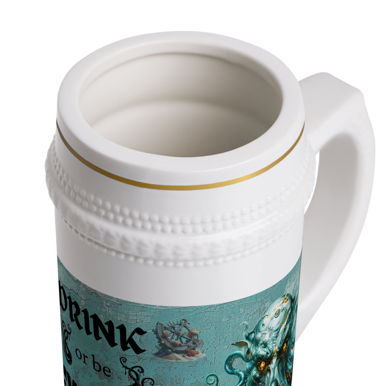 Cthulhu Inspired Beer Stein Mug | Unique Gift for Beer Lovers, Nautical Decor, Halloween Party, Barware
