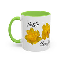 Thumbnail for Floral Coffee Mug - Hello Sunshine Yellow Tulips Coffee Cup