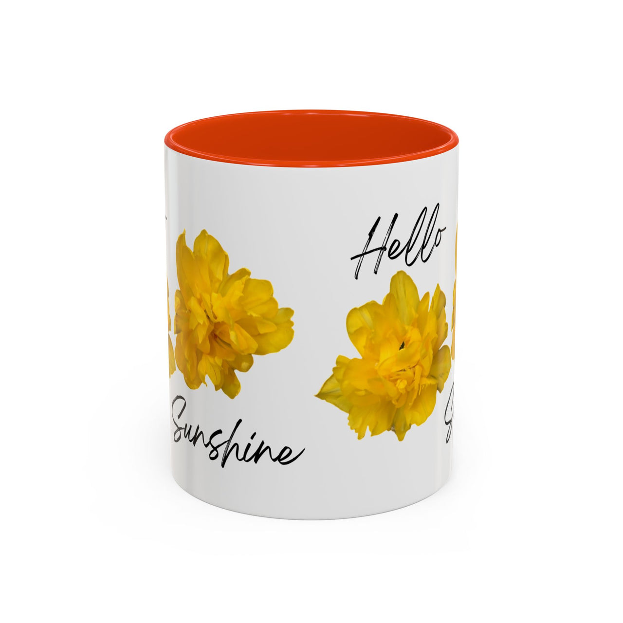 Floral Coffee Mug - Hello Sunshine Yellow Tulips Coffee Cup